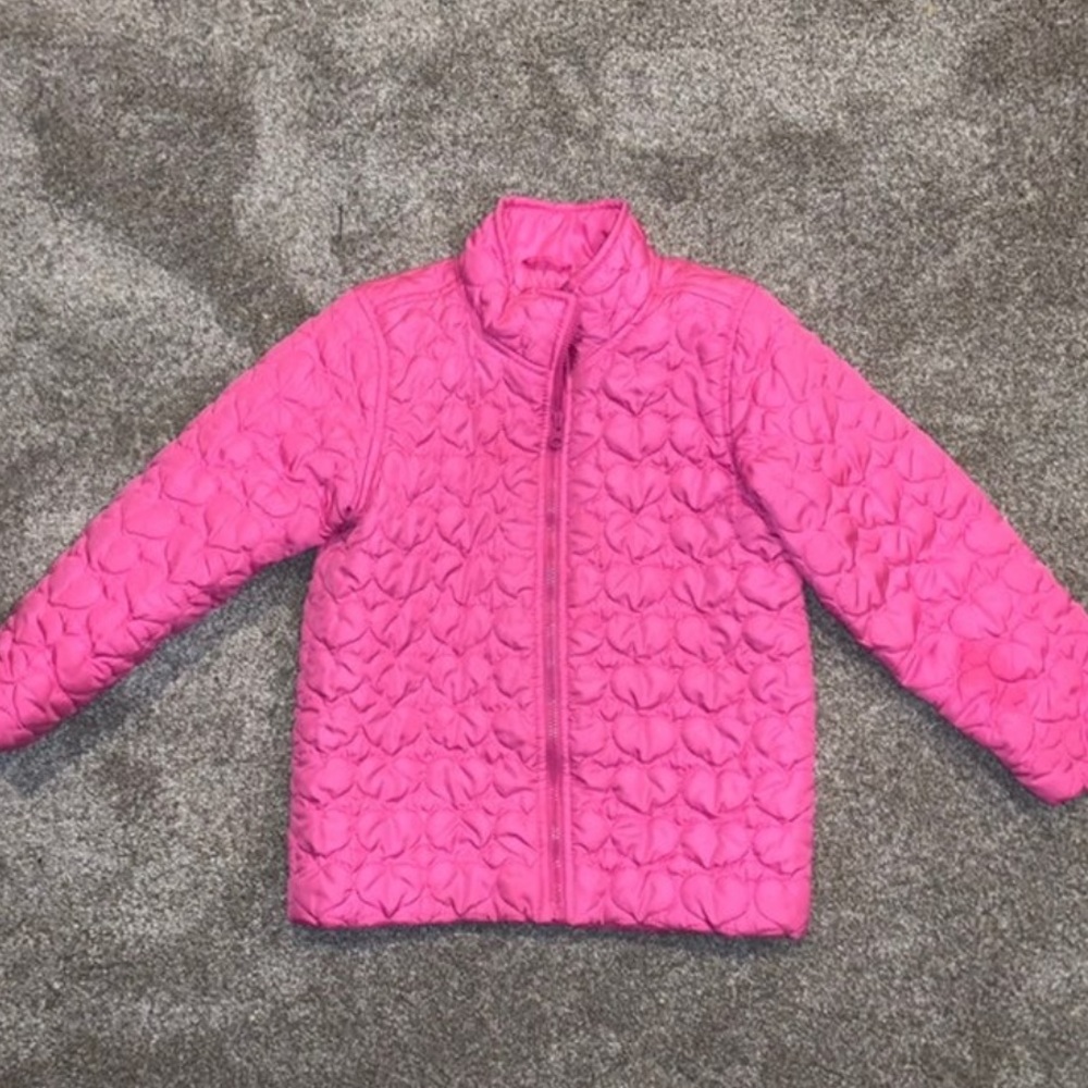 Pink Quilted Heart Jacket - 5T